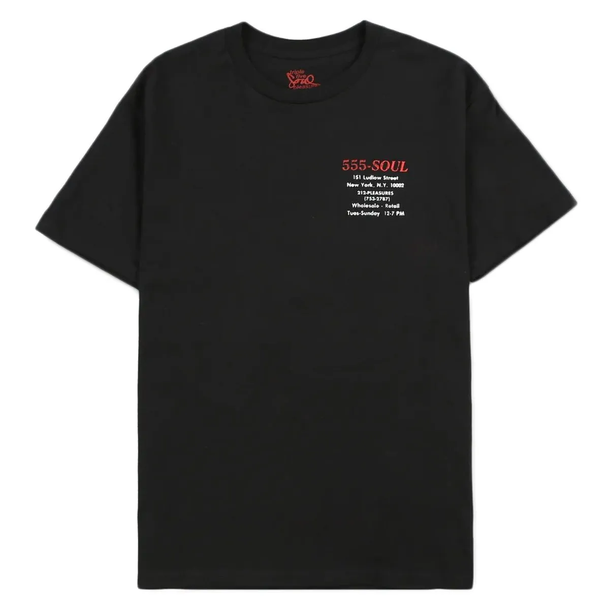 Pleasures Biz Card Tee Shirt Black