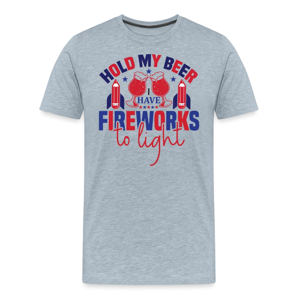 "Hold My Beer" 4th of July Men's Premium T-Shirt