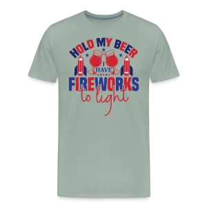 "Hold My Beer" 4th of July Men's Premium T-Shirt