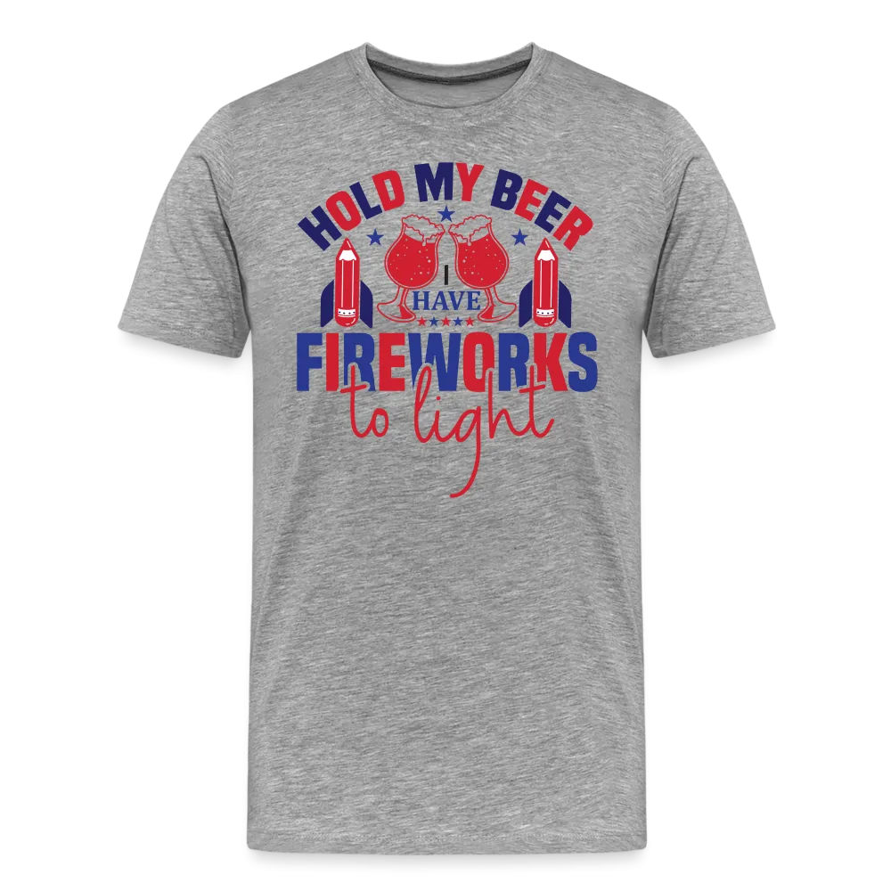 "Hold My Beer" 4th of July Men's Premium T-Shirt