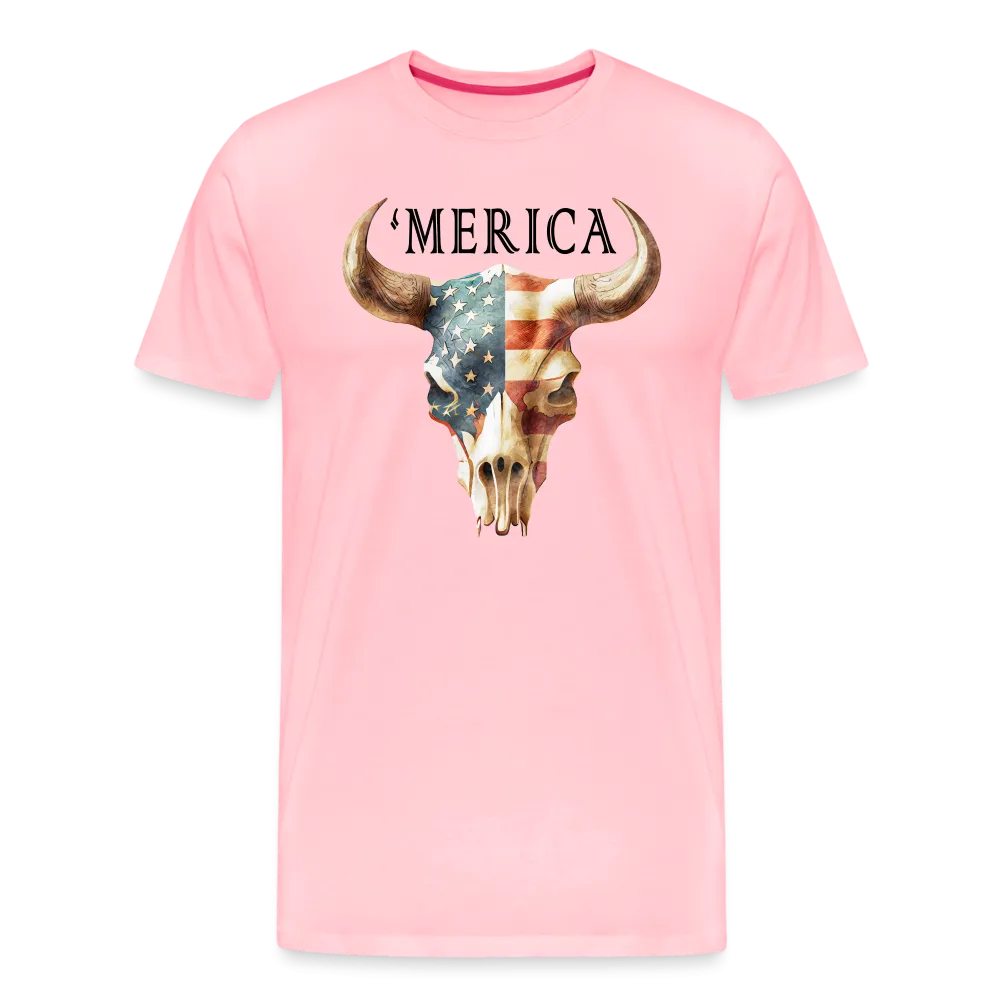 "Merica Moo-stique" - Bold Men's Premium 4th of July T-Shirt