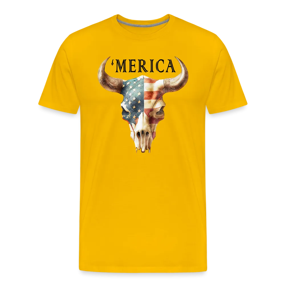 "Merica Moo-stique" - Bold Men's Premium 4th of July T-Shirt