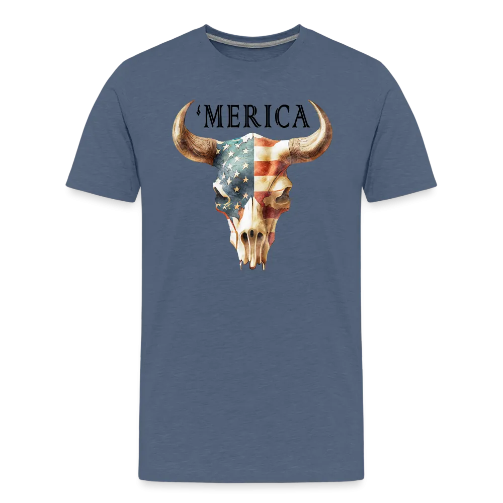 "Merica Moo-stique" - Bold Men's Premium 4th of July T-Shirt