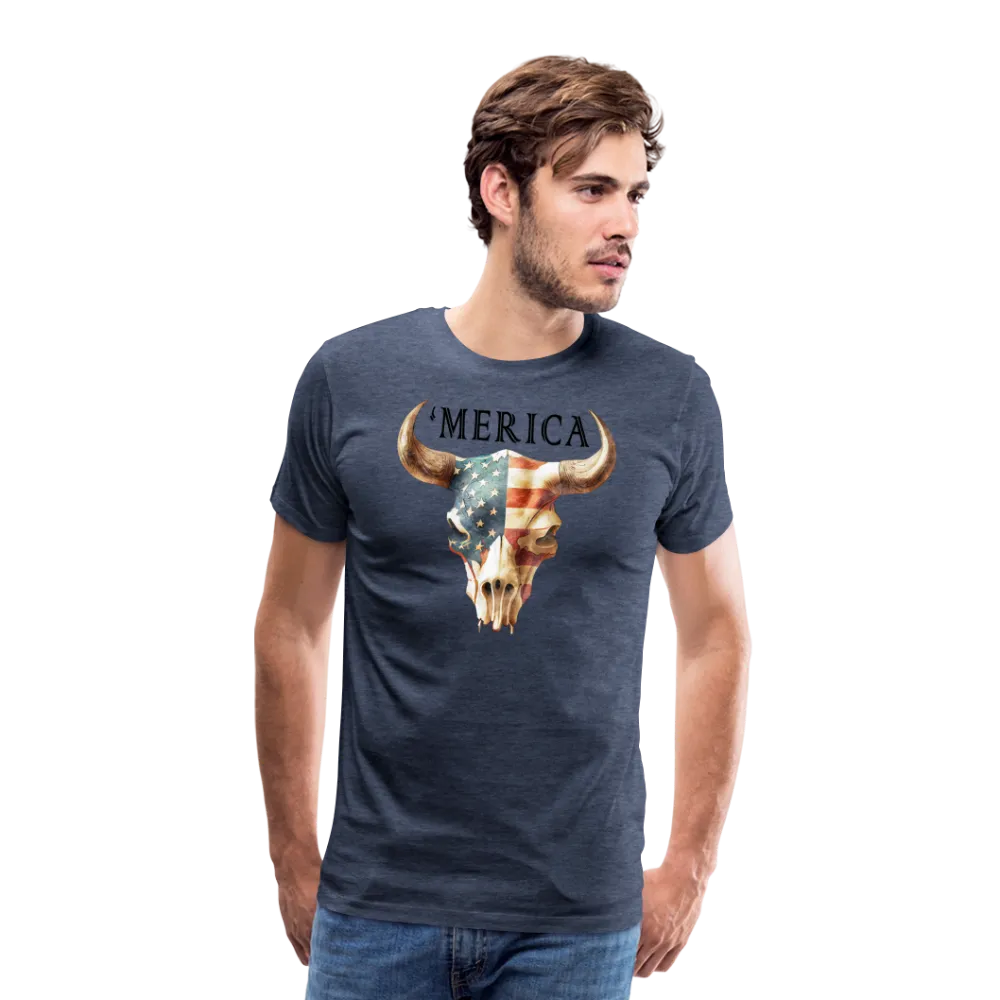 "Merica Moo-stique" - Bold Men's Premium 4th of July T-Shirt