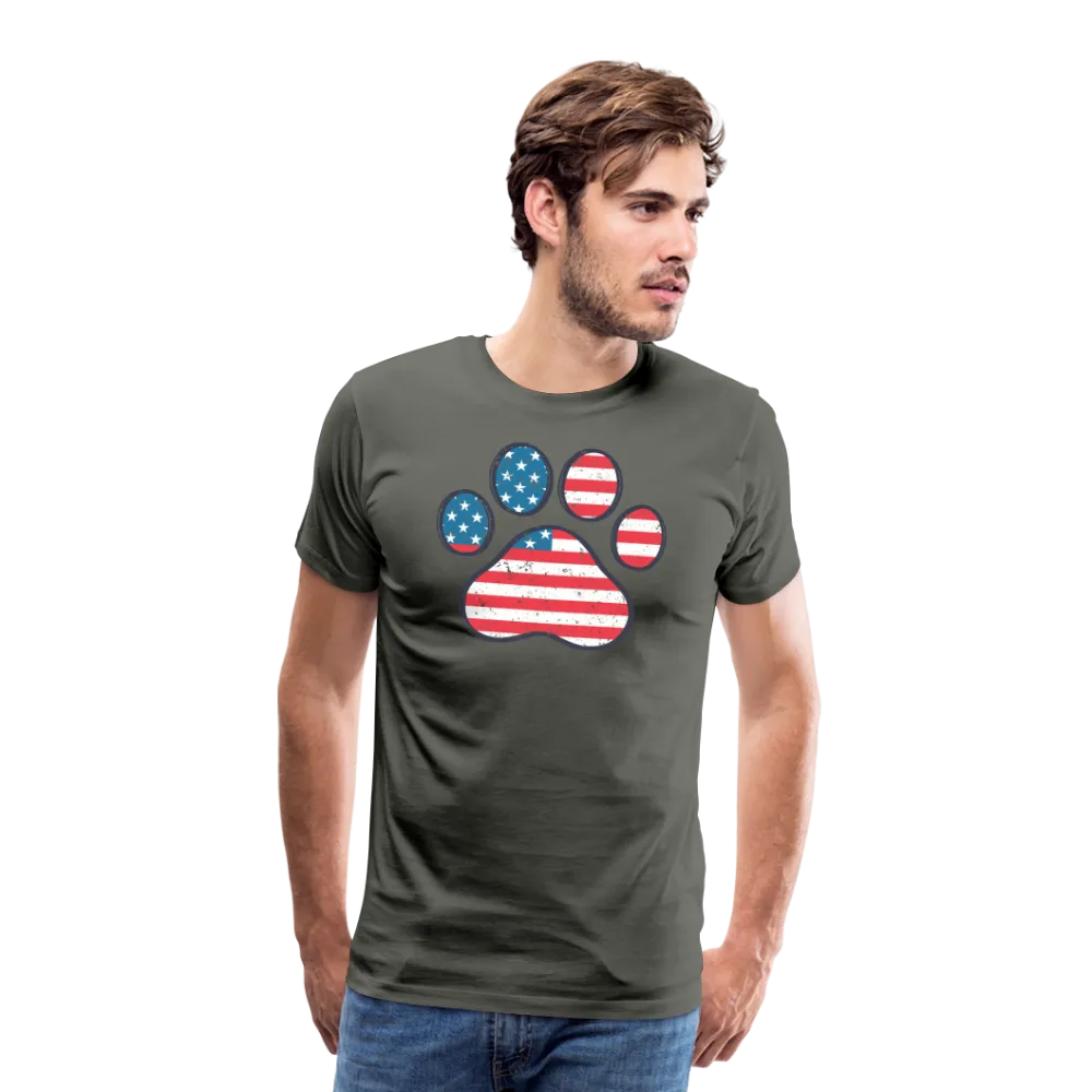 "Pawtriotic Spirit" - Men's Premium 4th of July T-Shirt