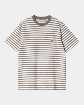 Seidler Stripe Pocket T-Shirt | Branch / White