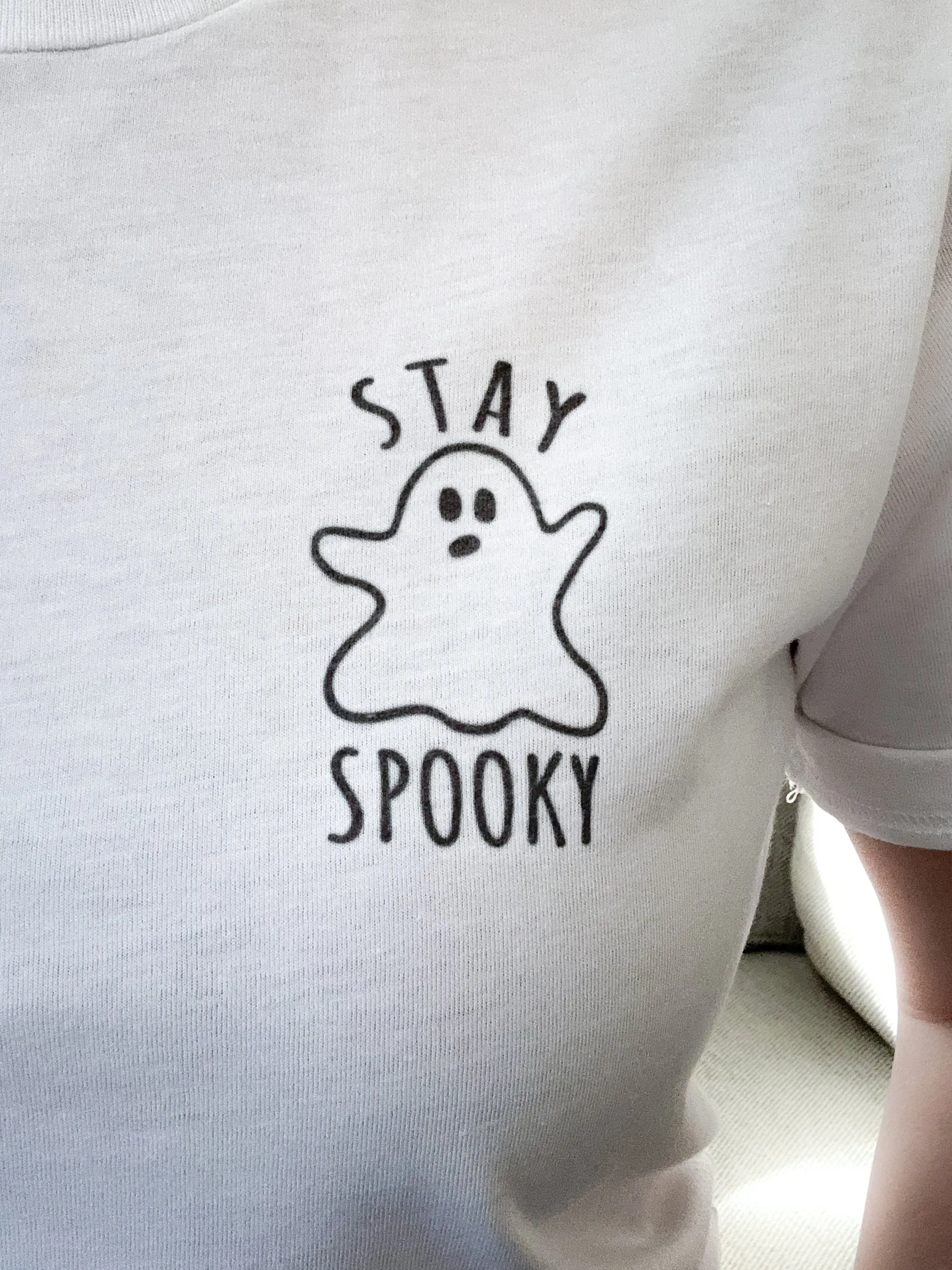 Stay Spooky Faded Ghost Halloween Shirt