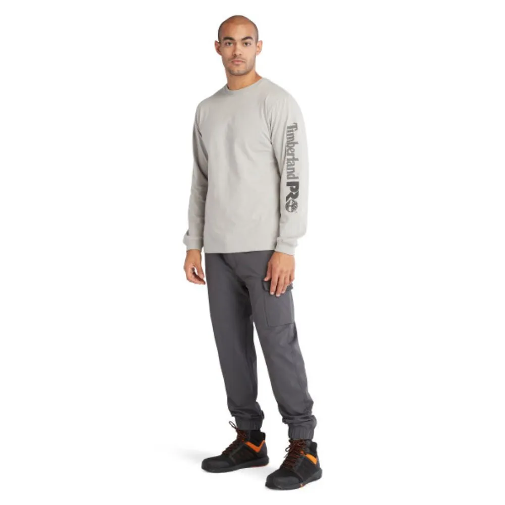 Timberland PRO Men's Core Logo Long-Sleeve T-Shirt - Grey