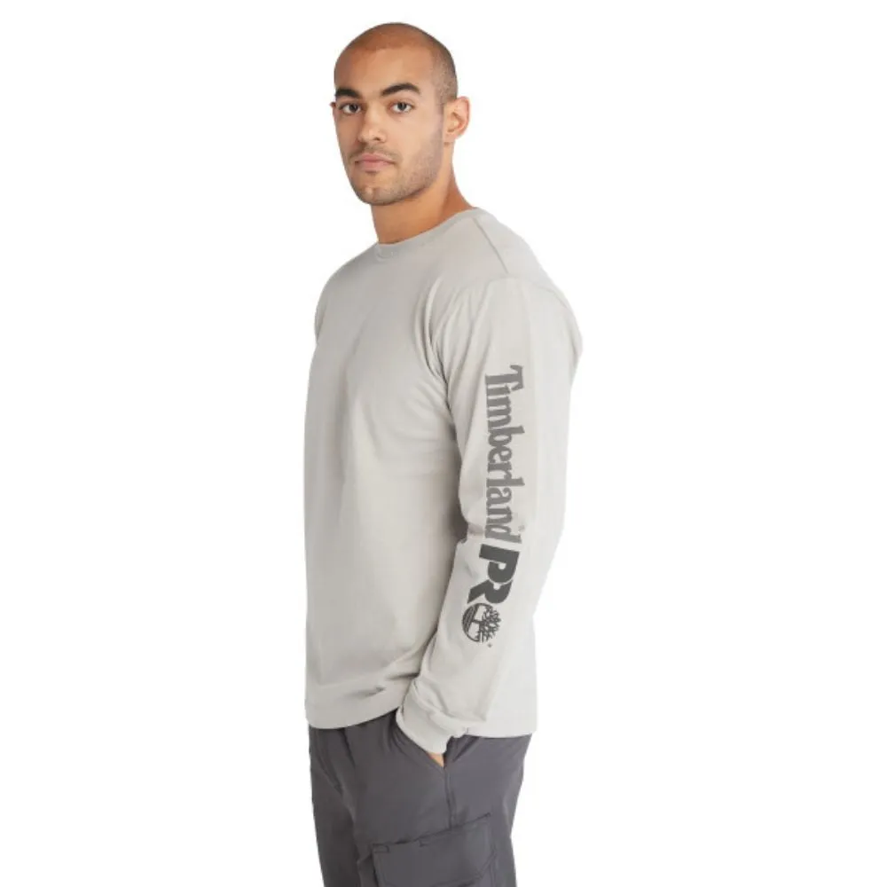 Timberland PRO Men's Core Logo Long-Sleeve T-Shirt - Grey