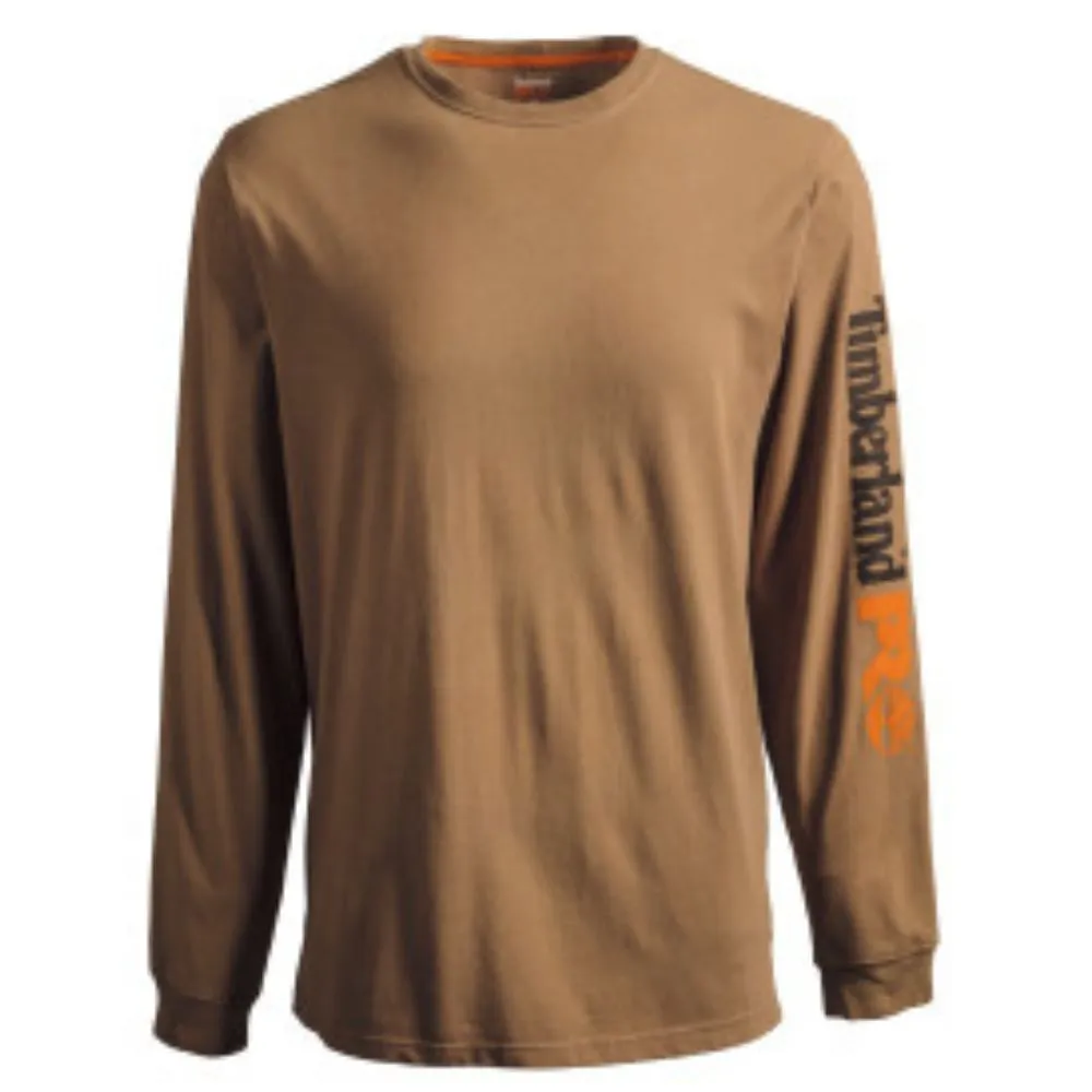 Timberland PRO Men's Core Logo Long-Sleeve T-Shirt - Wheat