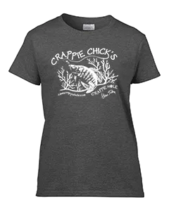 Women's Graphite Gray "Crappie Chick's" T-Shirt